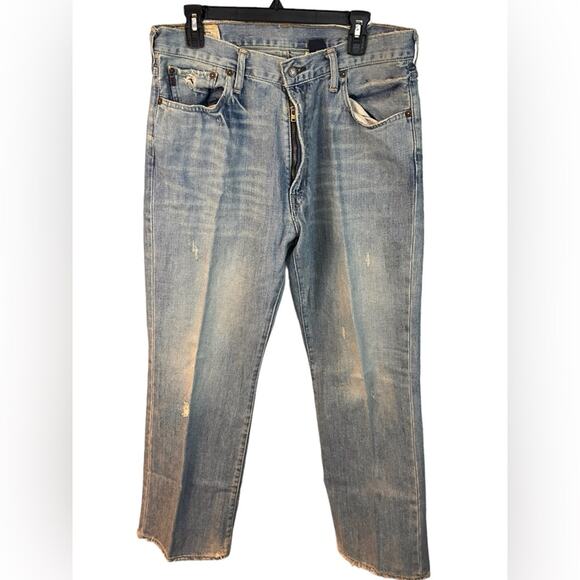 VTG Y2K Abercrombie & Fitch Men’s Saranac Bootcut Jeans Size 34 - Picture 1 of 14